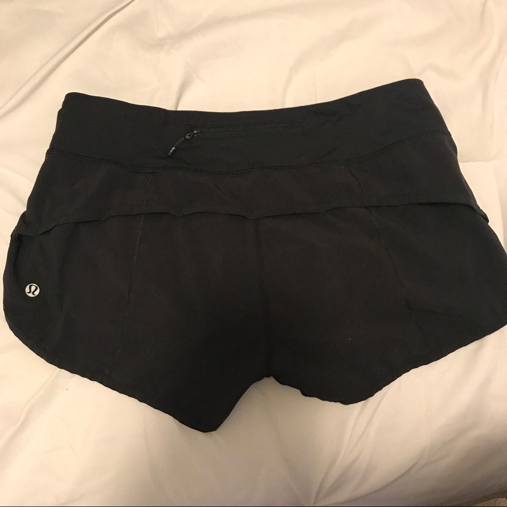 Lululemon Black Speed Shorts